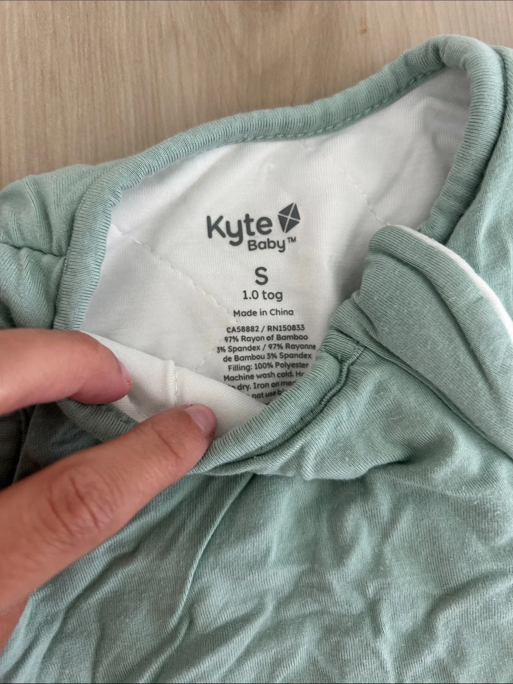 Kyte BABY Sleep Bag in sage EUC